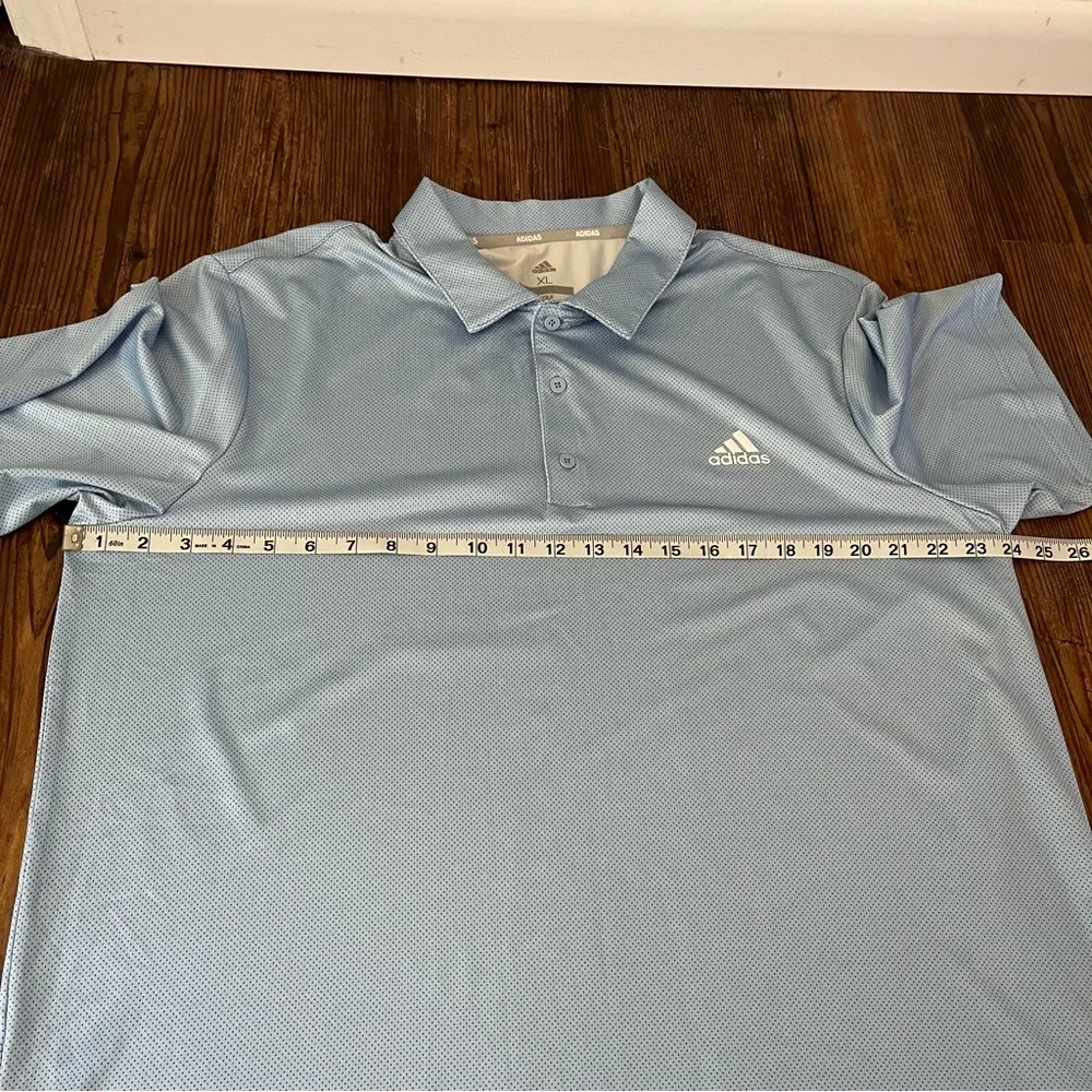 Adidas Golf Light Blue Polo Shirt Size XL